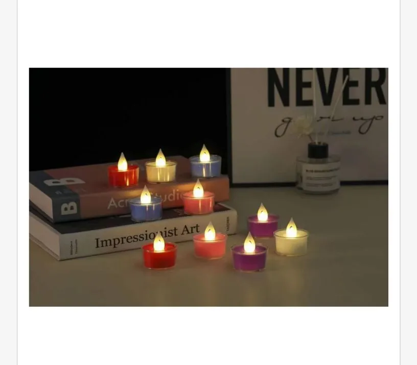 Świece LED 4.3x4.20 cm kolorowe świecące