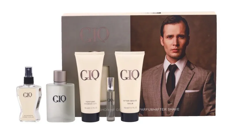 Zestaw męski GIÓ Pour Homme: perfumy, aftershave, balsam