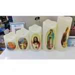 Świece religijne z wizerunkami świętych 10cm