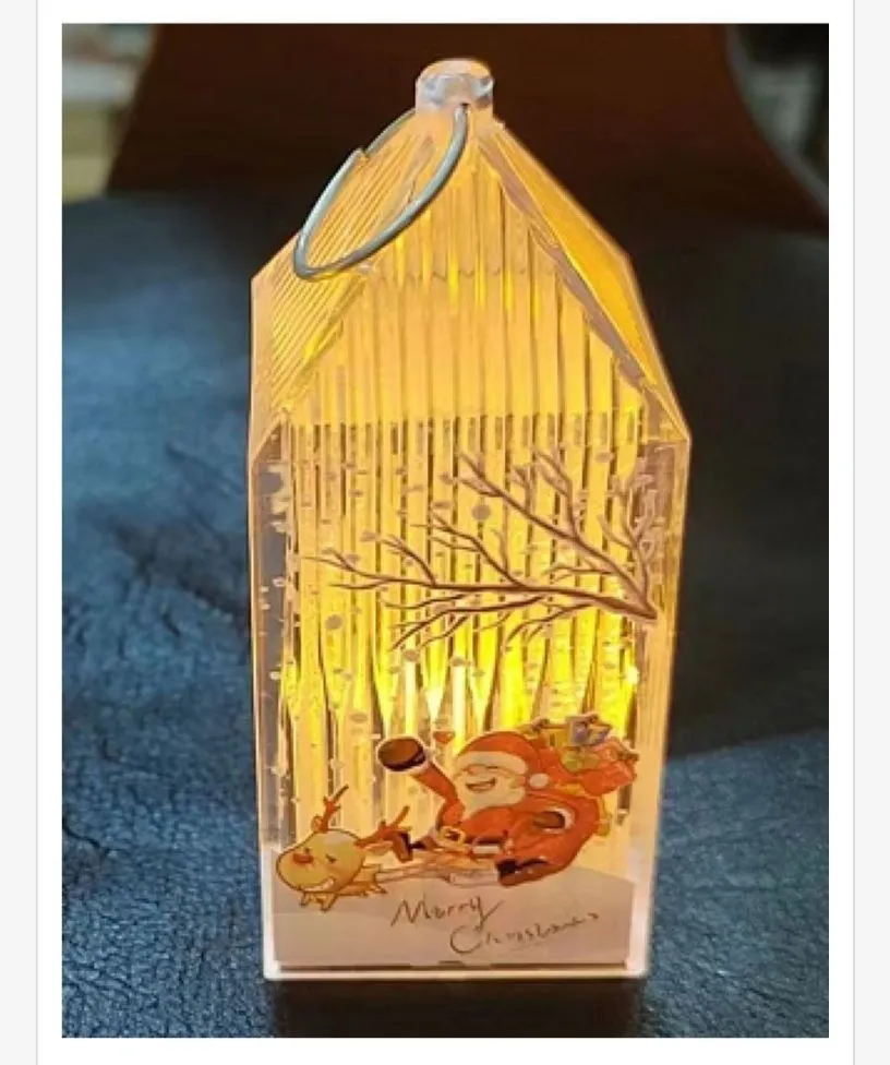 Lampki LED 9.50cm świąteczne z motywem Świętego Mikołaja