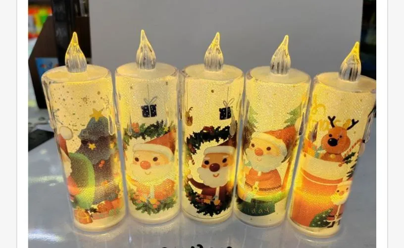 Świeca LED dekoracyjna 12cm świąteczna