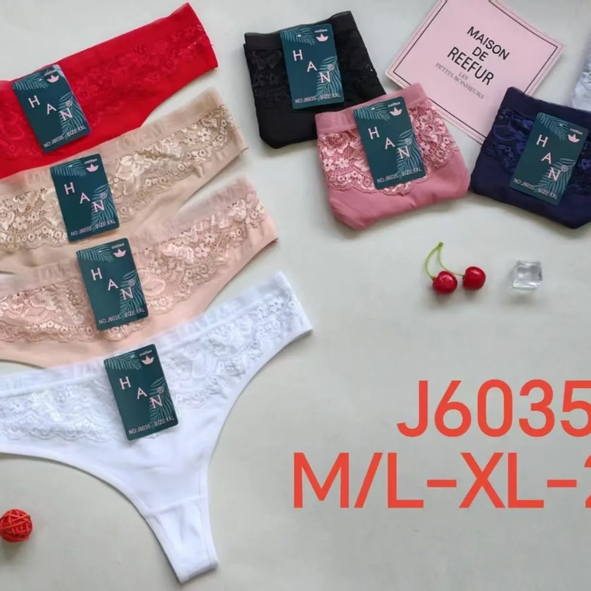 Majtki damskie koronkowe HAN REFUR J6035 M/L-XL-2XL