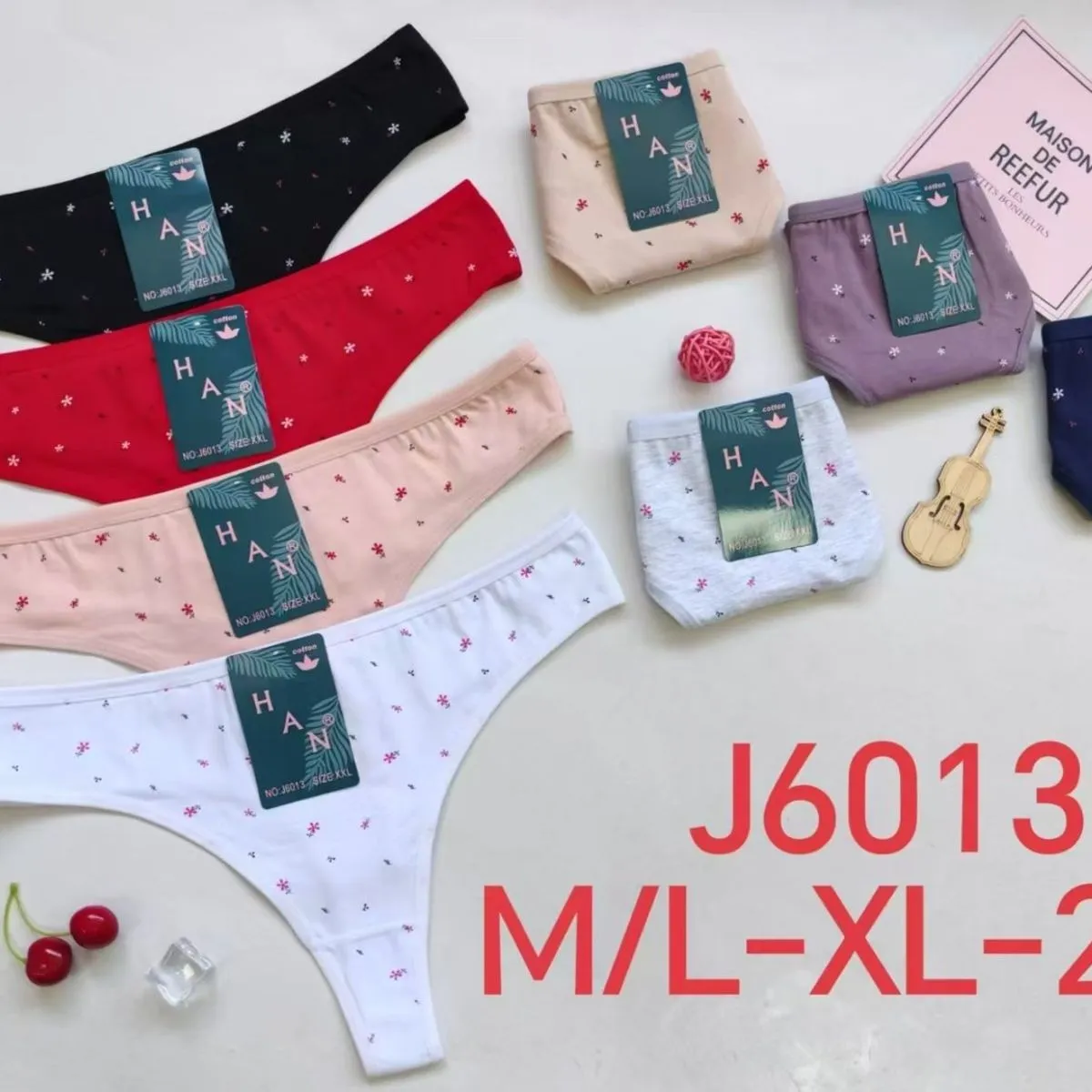 Majtki damskie HAN J6013 M/L-XL-2XL, 5 szt.
