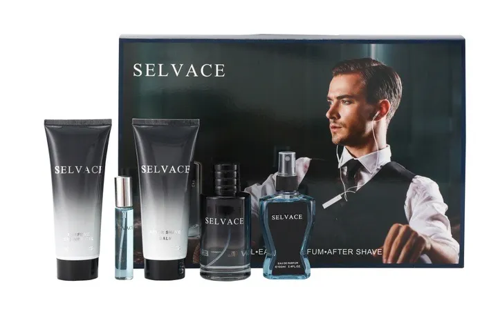Zestaw męski Selvage After Shave + Balsam + Żel + Woda