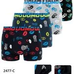Bokserki męskie z nadrukiem ust 95% bawełna S-XXL