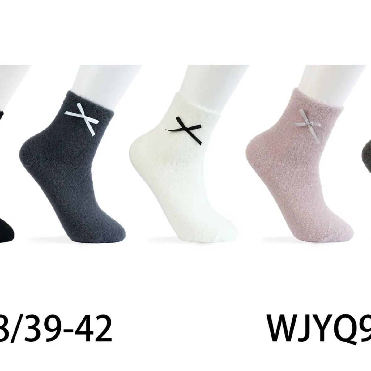 Skarpetki damskie z X, 4 kolory, roz. 35-38/39-42