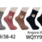 Skarpetki damskie angora thermo ze wroną