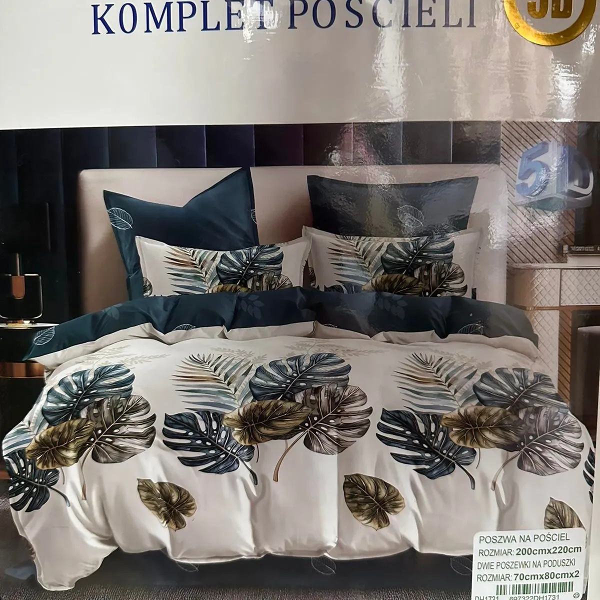 Komplet Pościeli Rui Bang 3cz 200/220 100% Niefarbowane