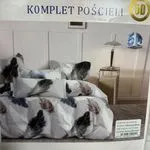 Komplet Pościeli Rui Bang 5D 200/220 szary pióra