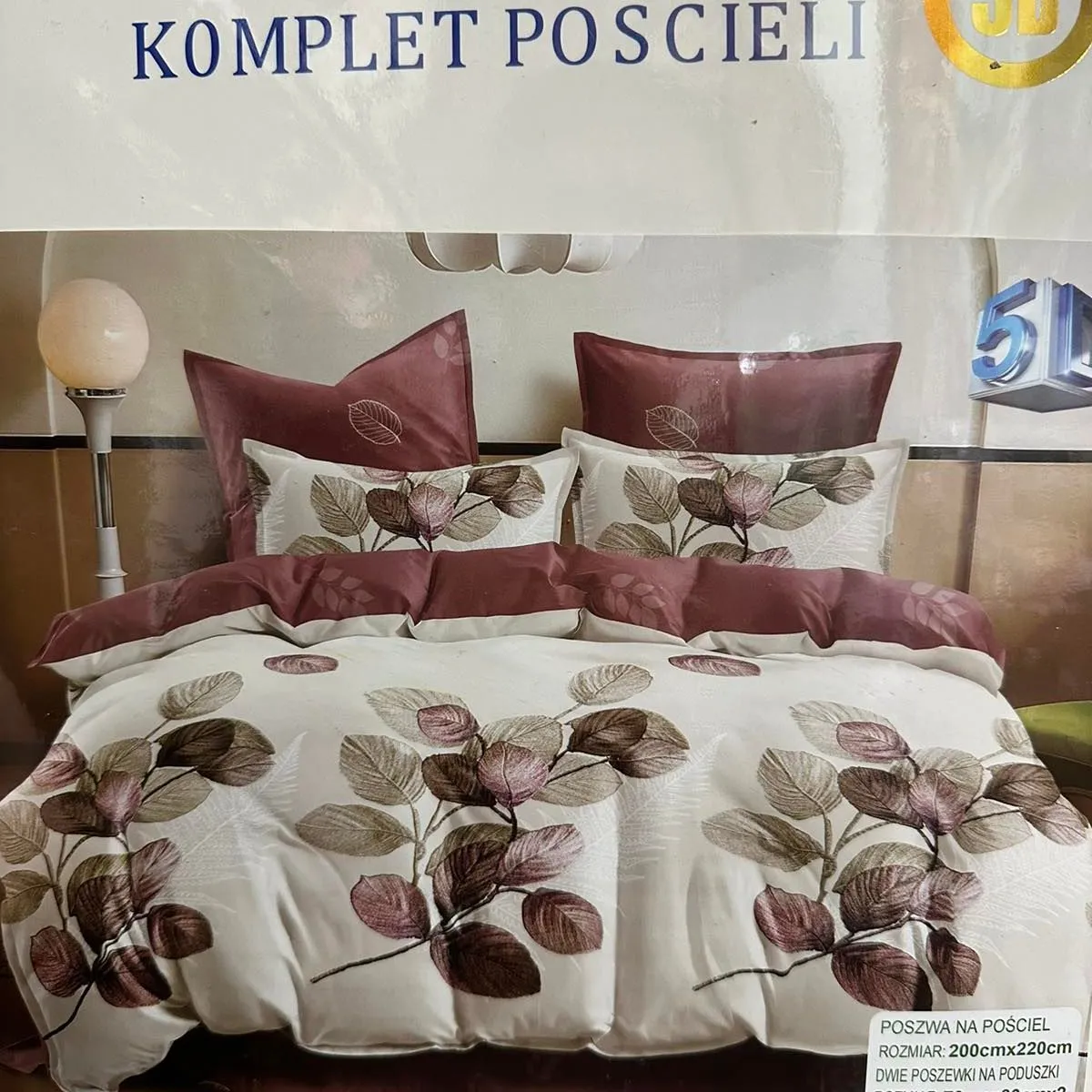 Komplet Pościeli 3cz RUIUI BANG 200/220 50D