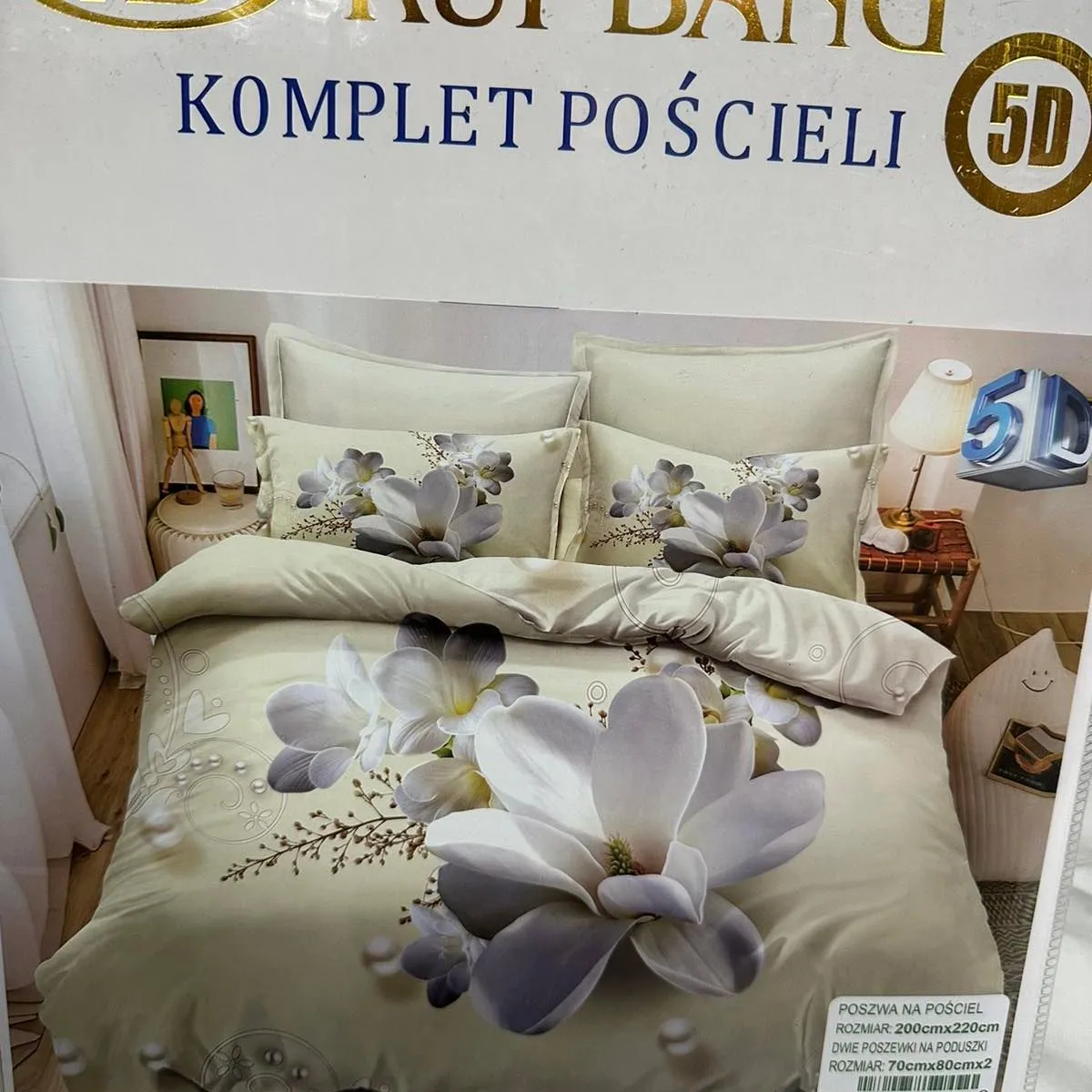 Komplet Pościeli Rui Bang 3el 200/220 100% nie farbuje