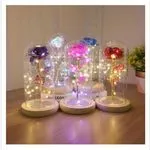 Lampka LED Róża w Szklanej Kuli z Podświetleniem