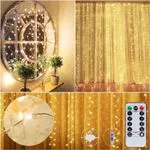 Lampki dekoracyjne LED 3m x 2m z pilotem