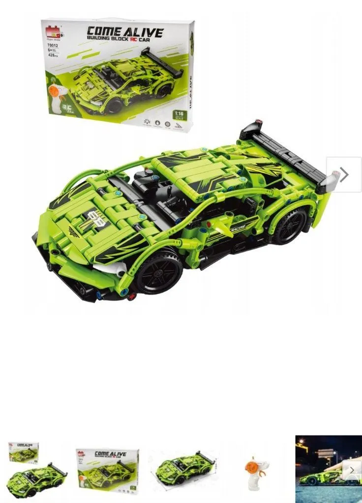 Zabawki Klocki Samochód Come Alive Come Race Car