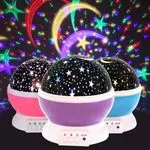 Projektor LED gwiazdy i księżyc USB nocna lampka