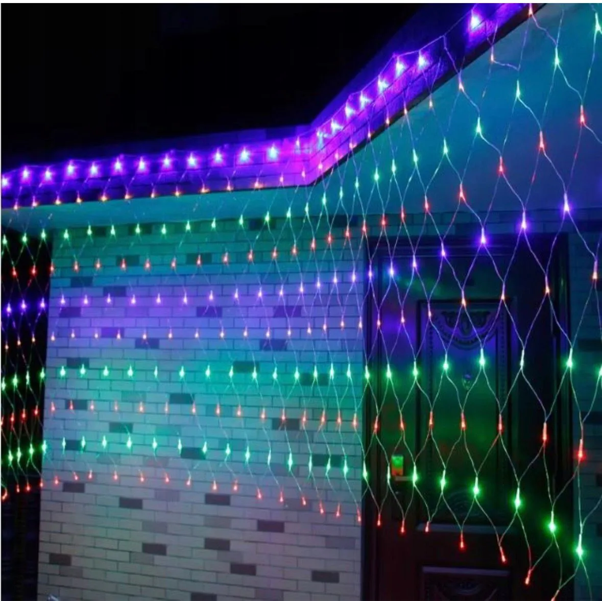 Siatka Kurtyna LED Zewnętrzne 1,5x1,5m RGB