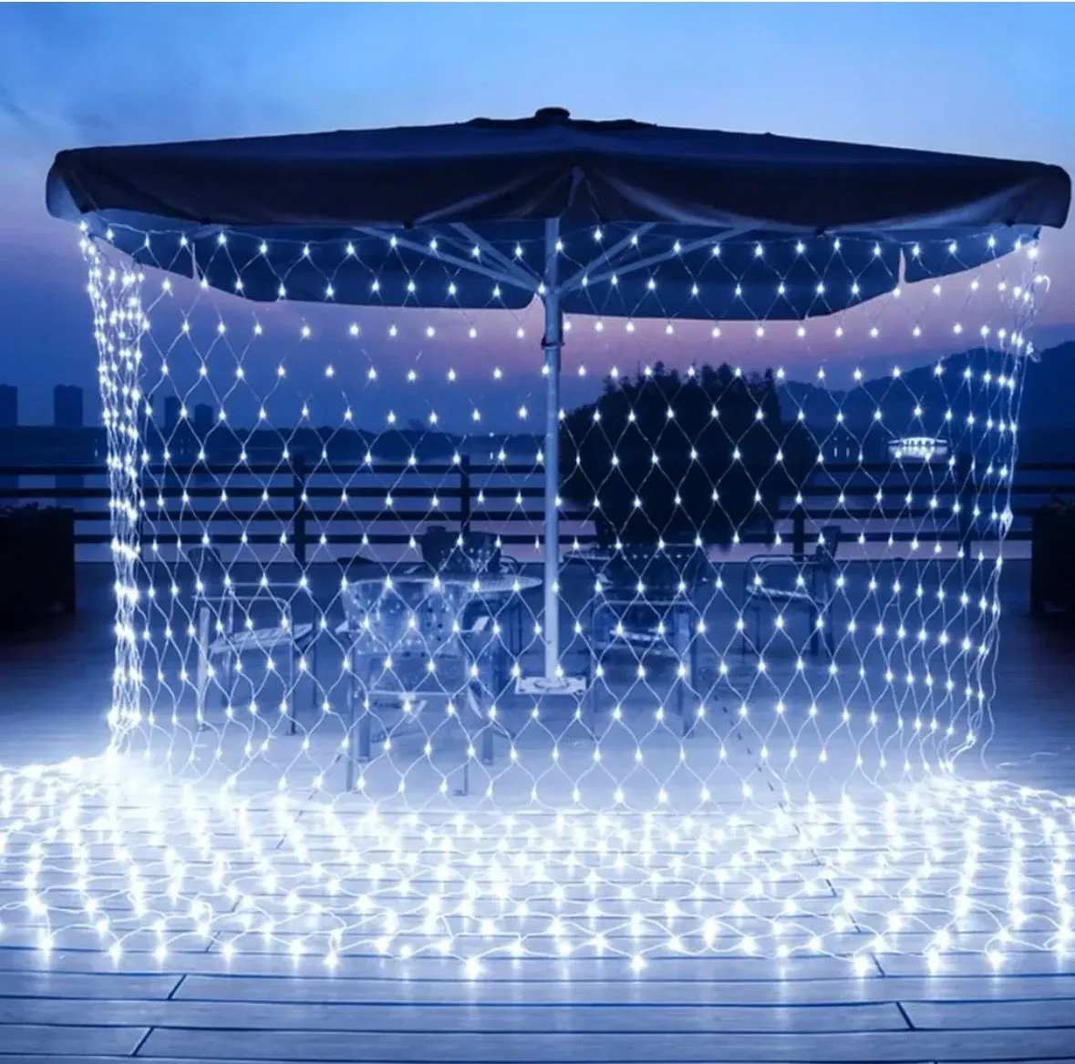 Siatka Kurtyna LED Zewnętrzne 3x2m 268LED