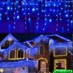 Lampki Choinkowe Sople 200LED 9,5m Granatowy Gruby Kabel Flass