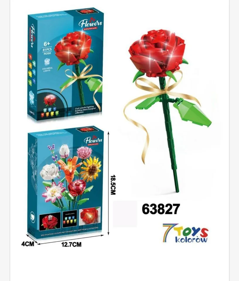Zestaw klocków Kwiaty 63827 Flower Toys