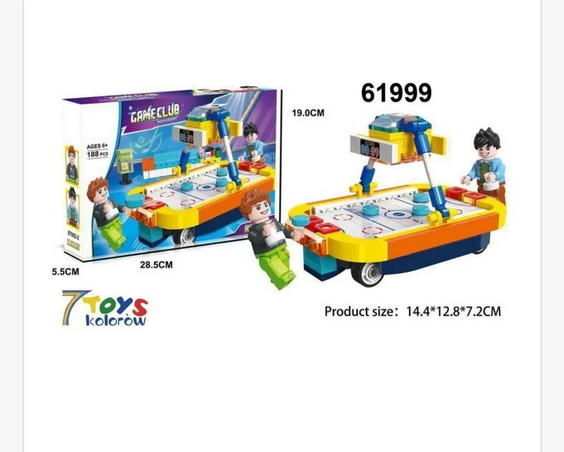 Zestaw klocków Game Club hokej 14.1x12.8x7cm