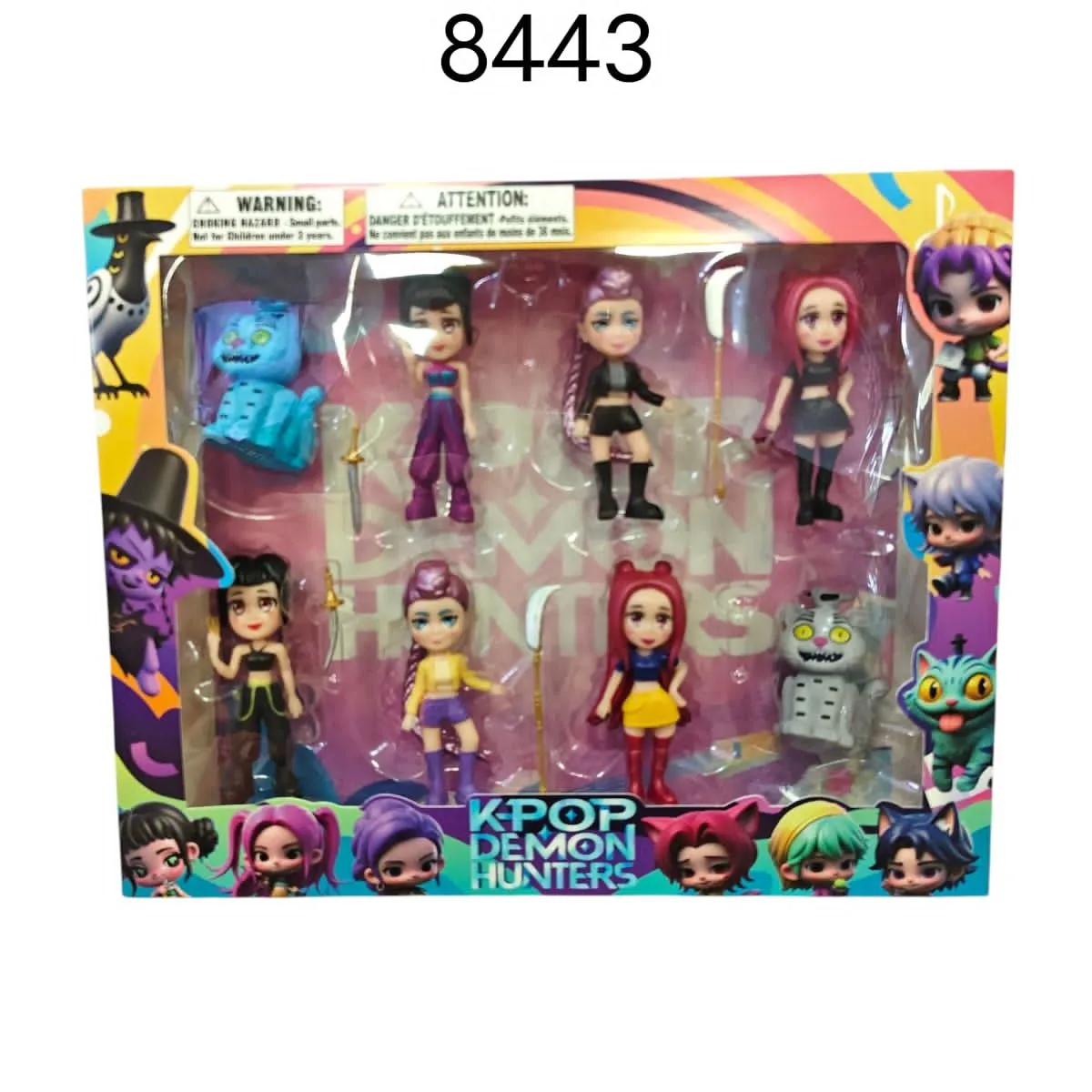 Zestaw figurek K-Pop Demon Hunters 8 szt