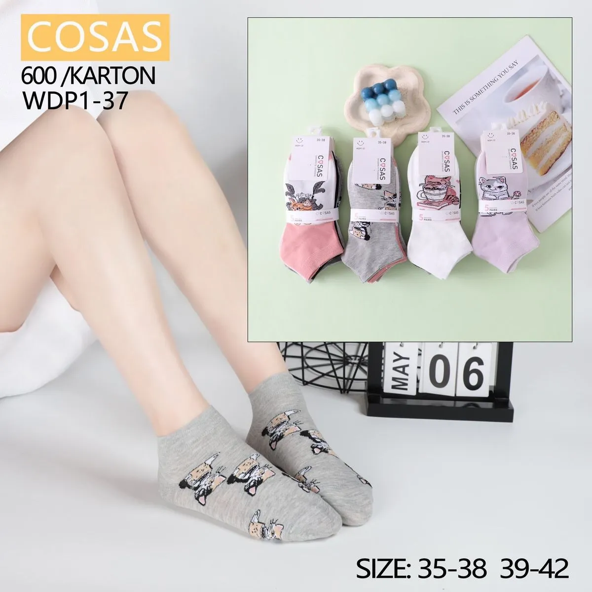 Skarpetki damskie COSASAS WDP-37 rozmiar 35-38/39-42