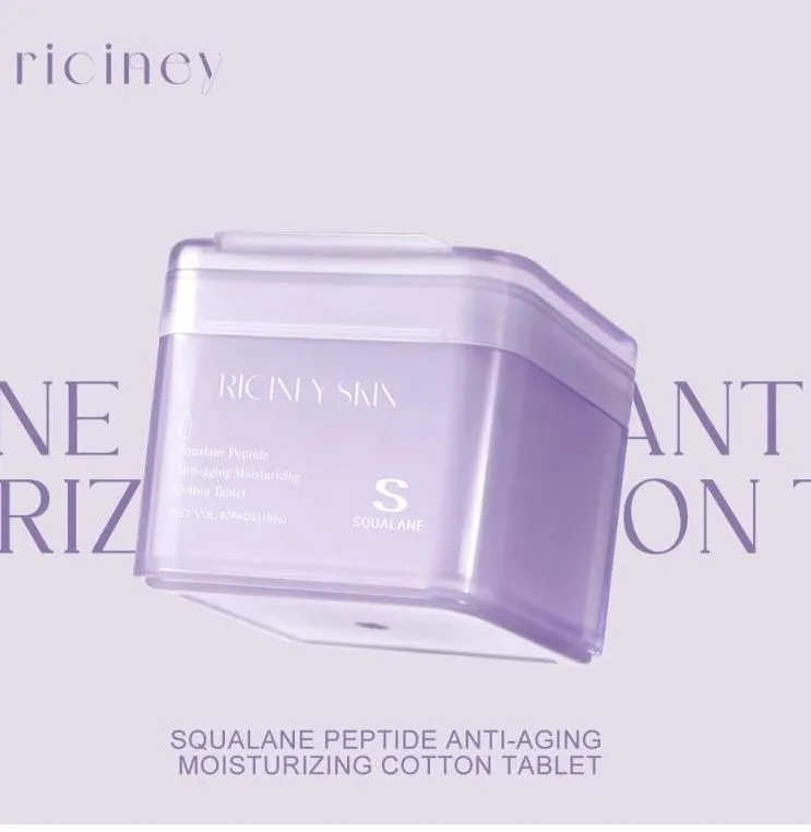 Płatki do twarzy Riciny Skin 80PCS Squalane Peptide