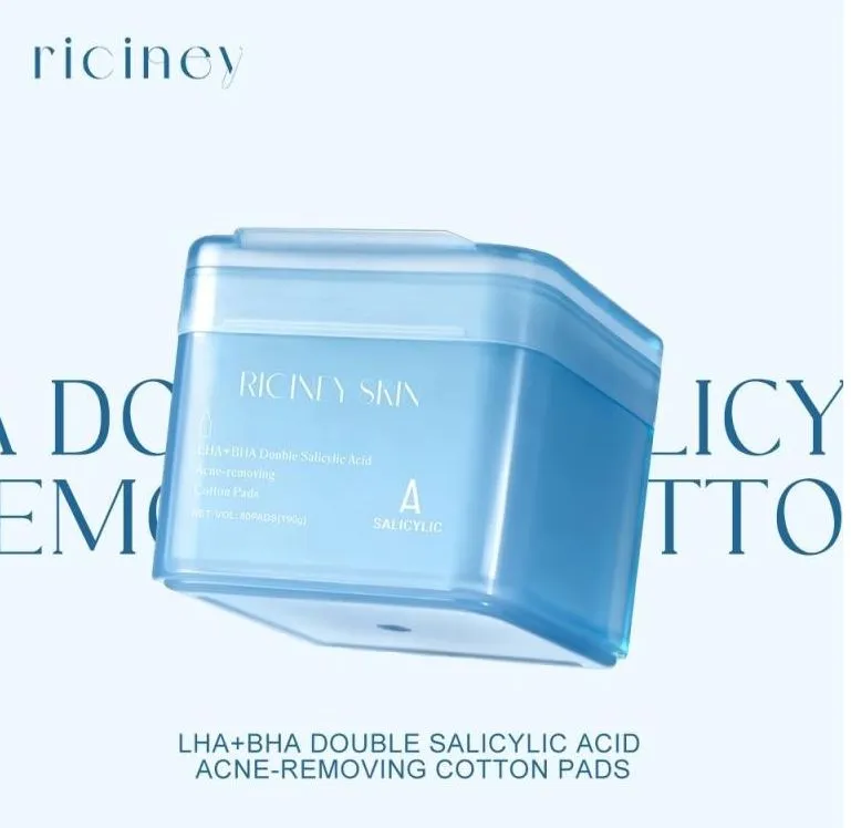 Płatki do twarzy RICINY SKIN 80PCS kwas salicylowy