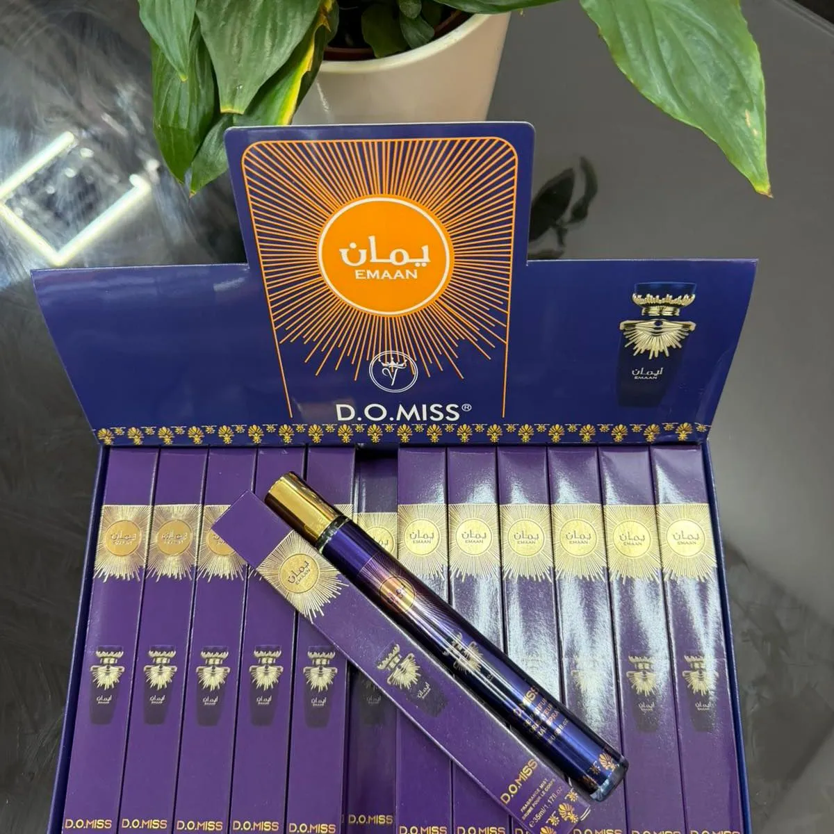 Perfumy D.Miss 35ml fioletowo-złoty roll-on