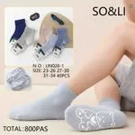 Skarpetki dla dzieci SOS&LI z misiami, rozmiar 23-30/31-34