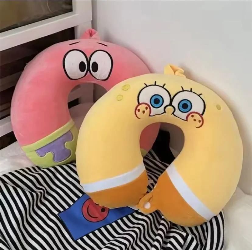 Poduszka podróżna U-shaped Patrick i SpongeBob