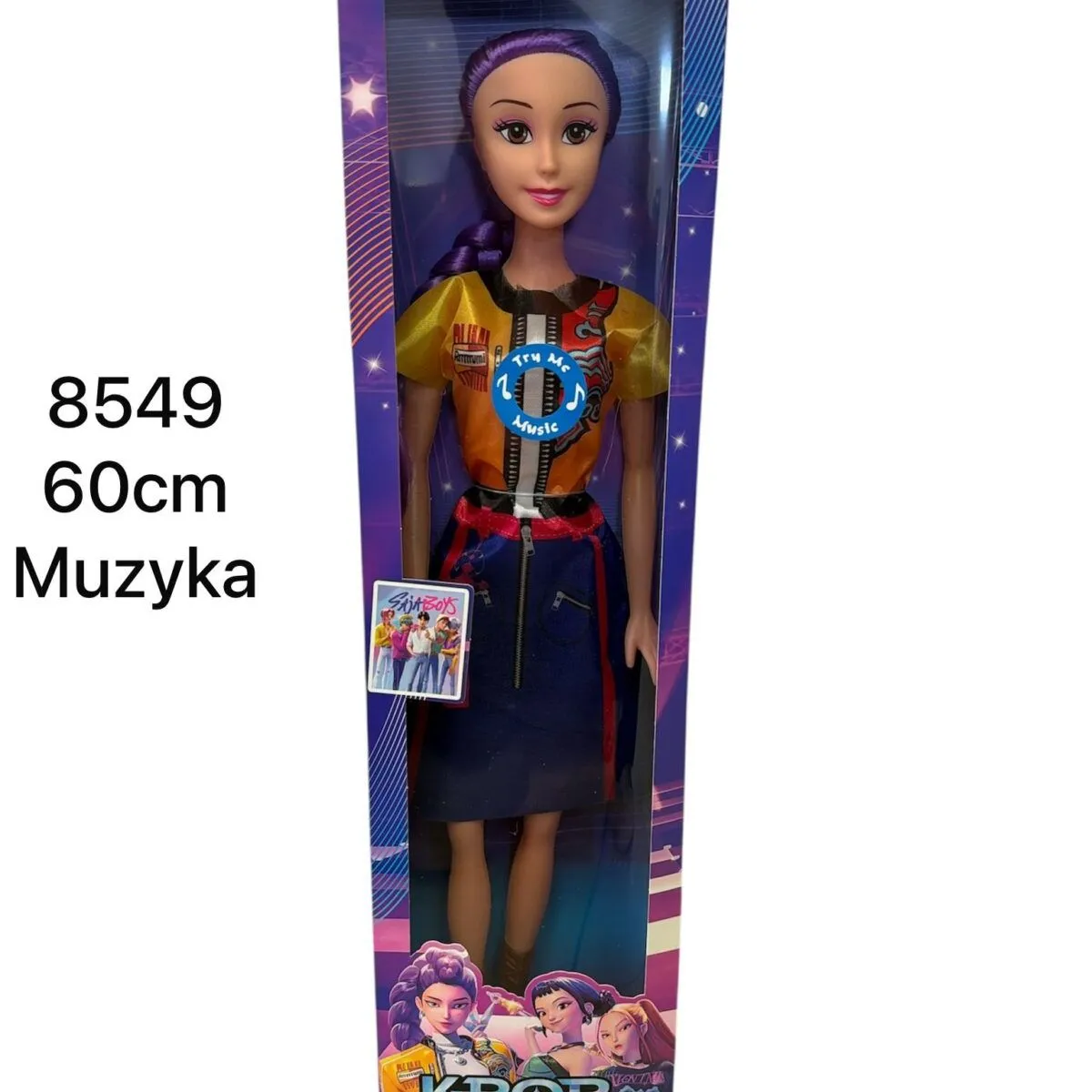 Lalka Kpop Demon Hunters 60cm z muzyką 8549