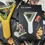 Obieracz 2w1 z wymiennymi ostrzami zielony-żółty