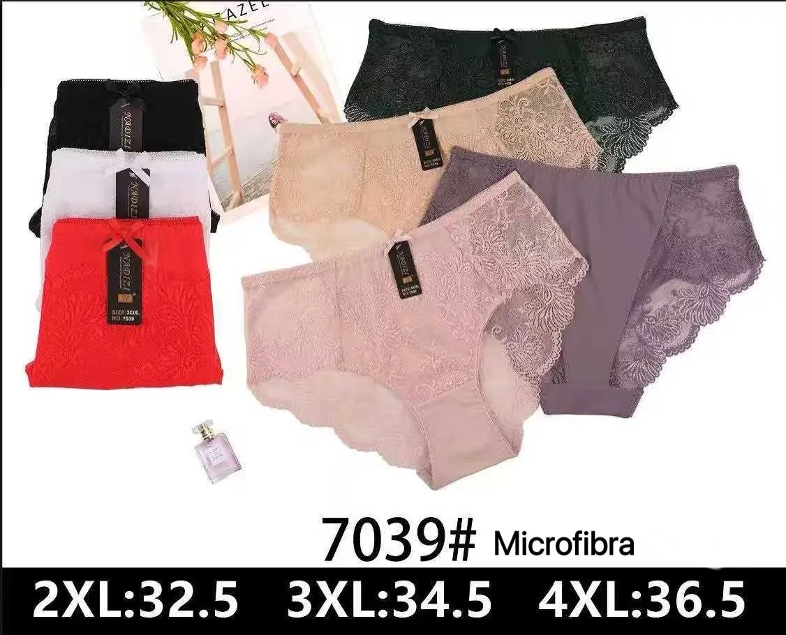 Majtki damskie mikrofibra 2XL-4XL 7039#