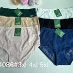 Majtki damskie 3XL 4XL 5XL Love Magnolia zielone etykiety