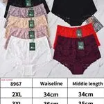 Majtki damskie koronkowe 3XL-5XL Waistline/Middle length