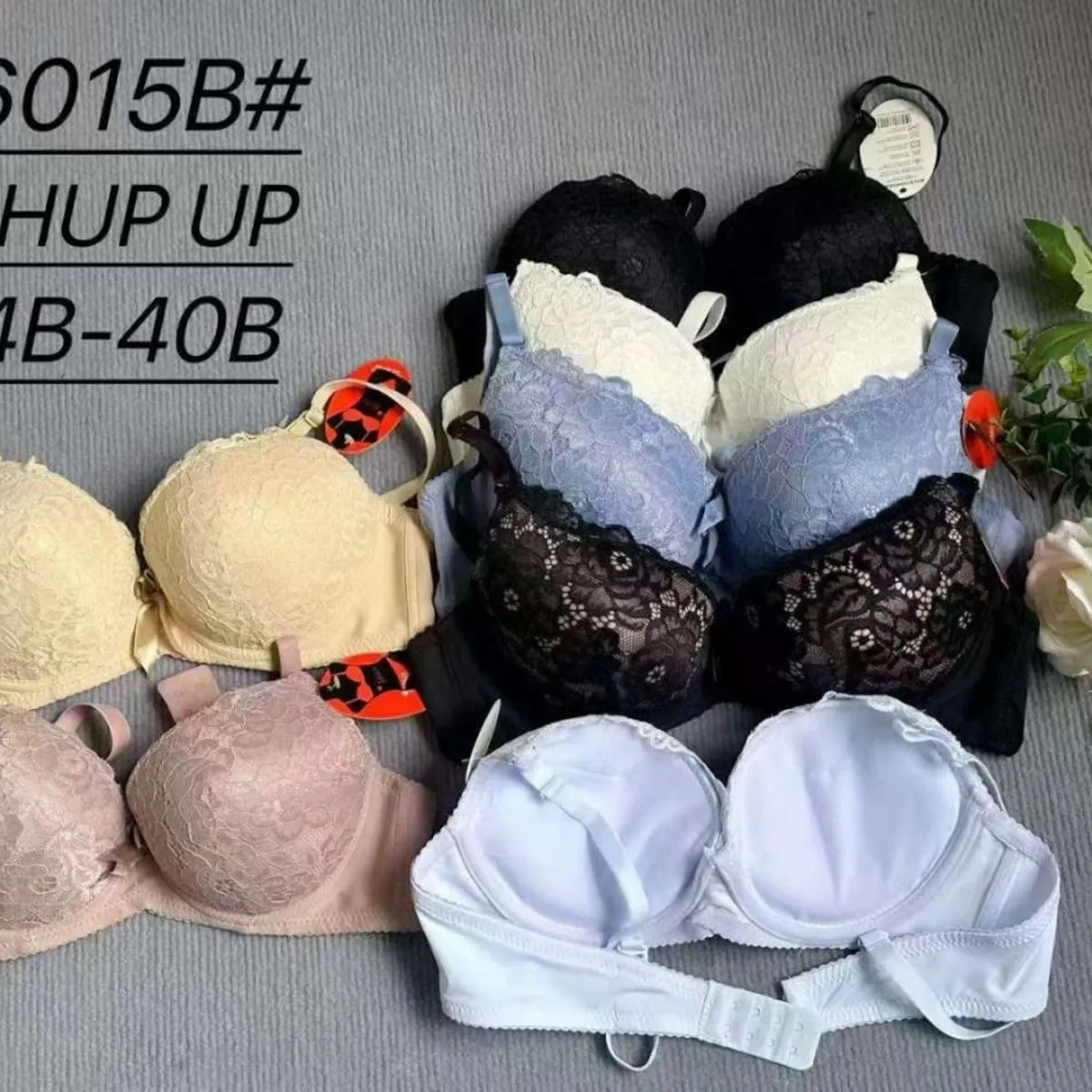 Biustonosz damski push-up 34B-40B 6015B# SHUP UP