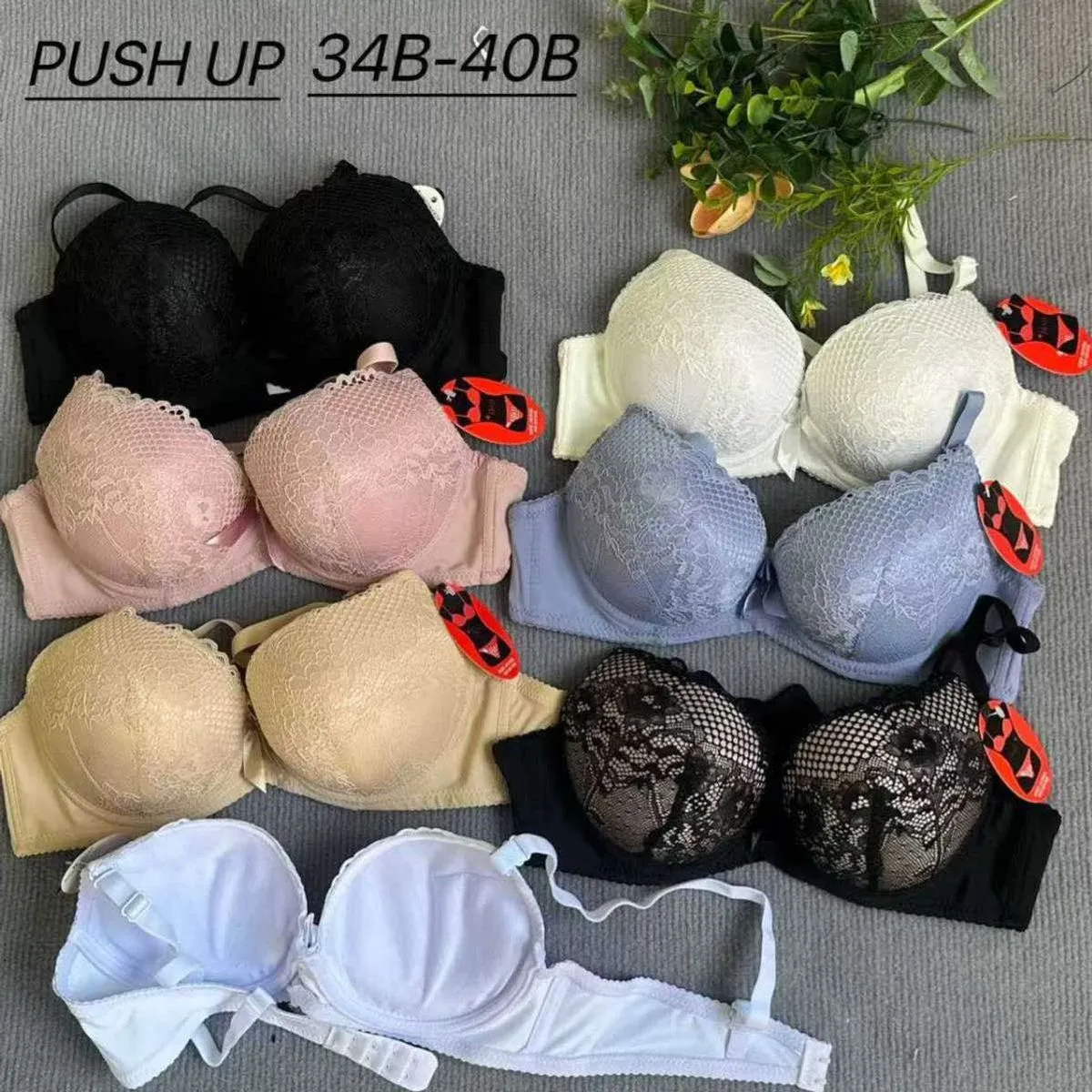 Biustonosz damski push-up 34B-40B 6016B