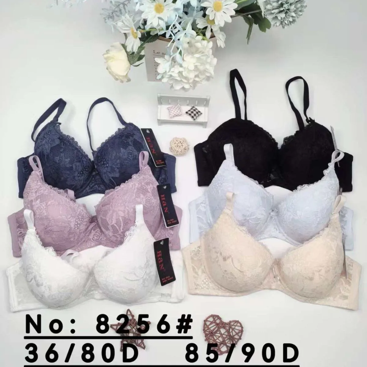Biustonosz damski koronkowy push-up 36/80D-44/105D