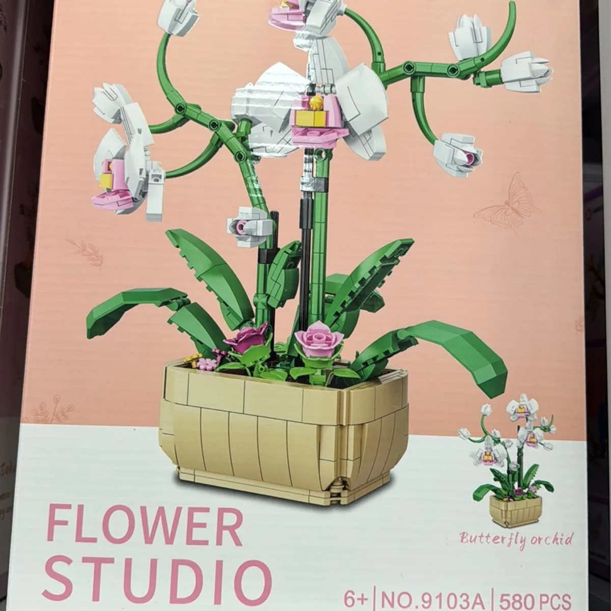 Klocki Kwiaty Orchidea 580PCS 6+