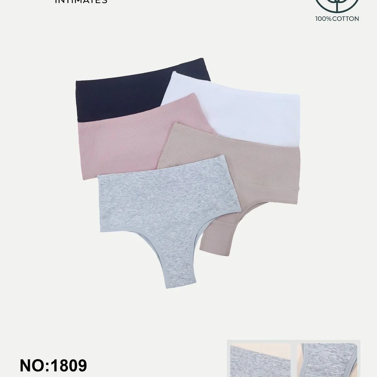 Majtki damskie bawełniane M-L XL 5 szt DYNANANA NO-1809