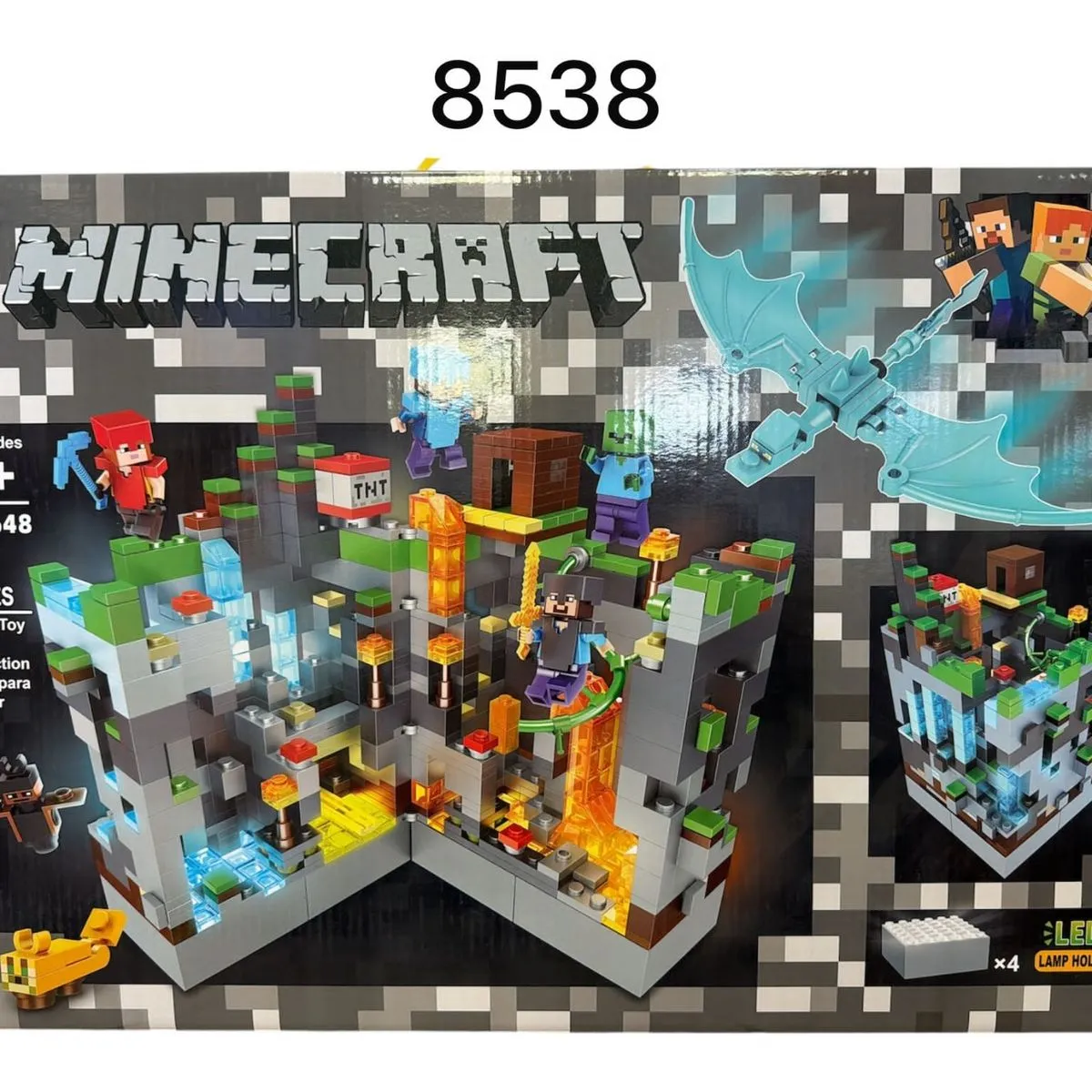 Klocki Minecraft Magnetic ULX 858PCS 10+