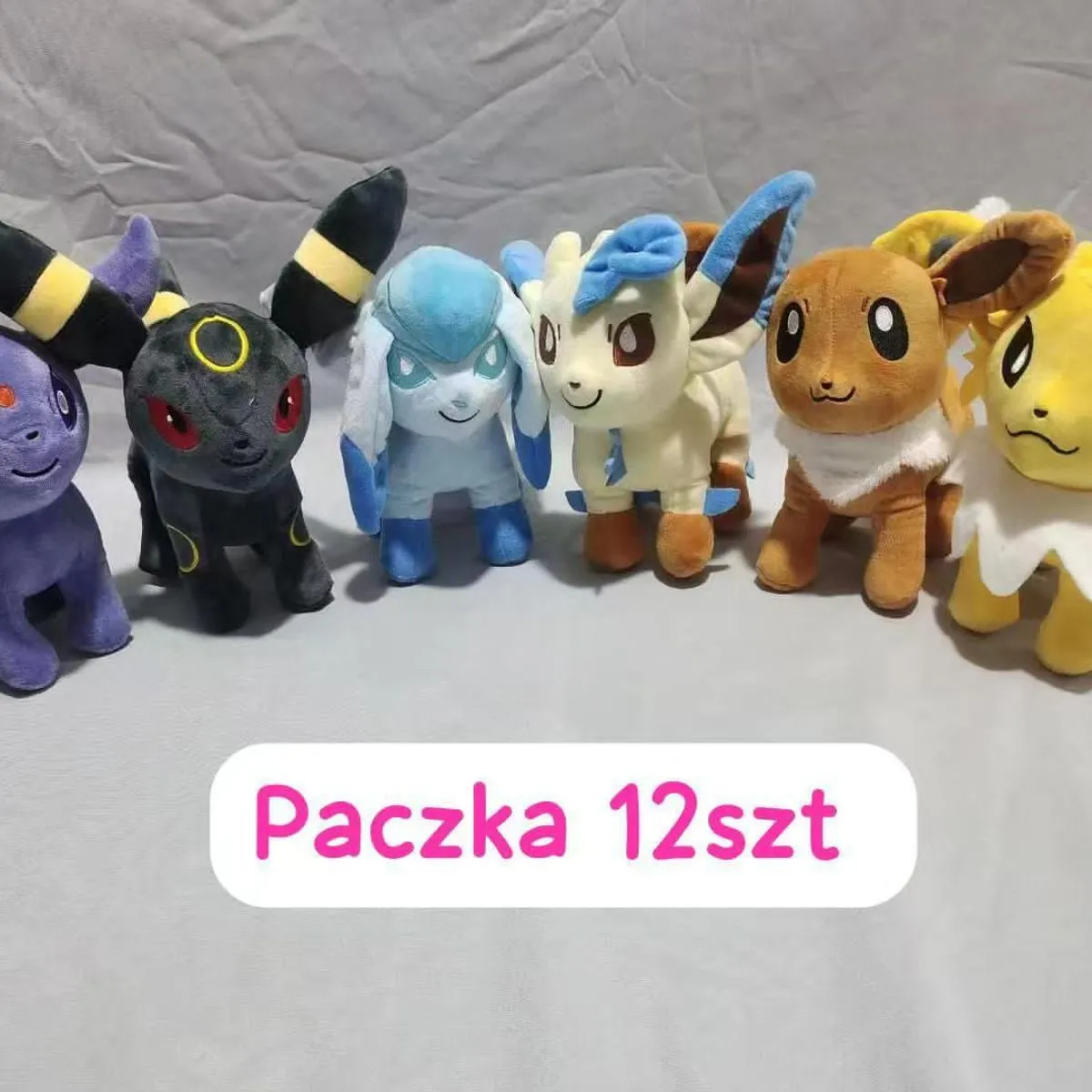 Maskotki Pluszowe Pokémon Eevee i Ewolucje 12 szt
