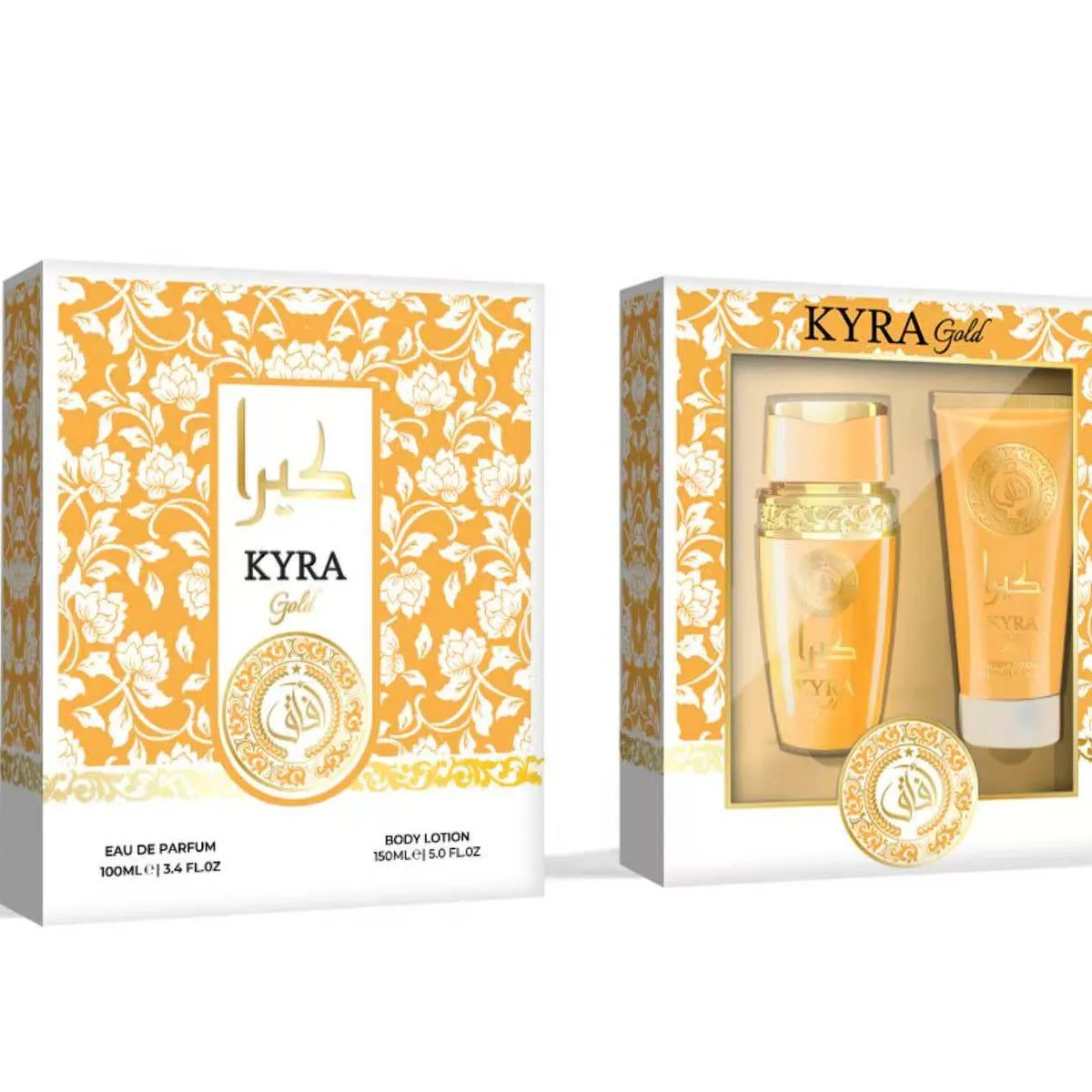 Zestaw Perfum KYRA Gold 60ml + Balsam 100ml