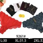 Majtki damskie koronkowe L:30 XL:31.5 2XL:33 9261#