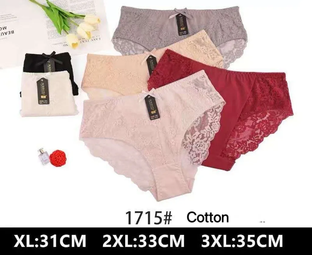 Majtki damskie bawełniane XL-3XL 1715#
