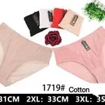 Majtki damskie bawełniane 1719# XL:31cm 2XL:33cm 3XL:35cm