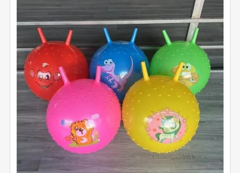 Zabawkowe piłki skaczące 45cm z uszami
