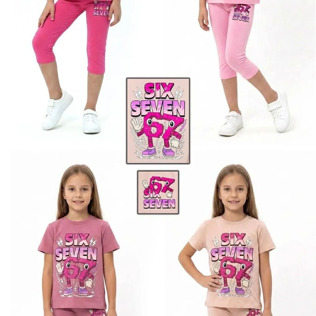 Komplet Ubrań Dziecięcych 4-12L GUY Pink