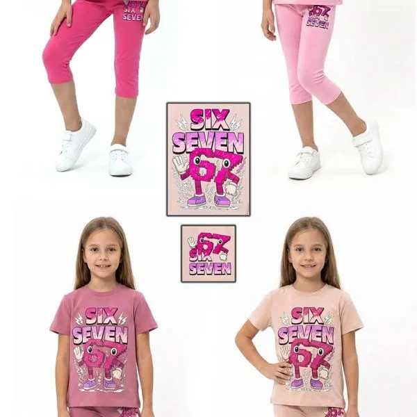 Komplet Ubrań Dziecięcych 4-12L GUY Pink